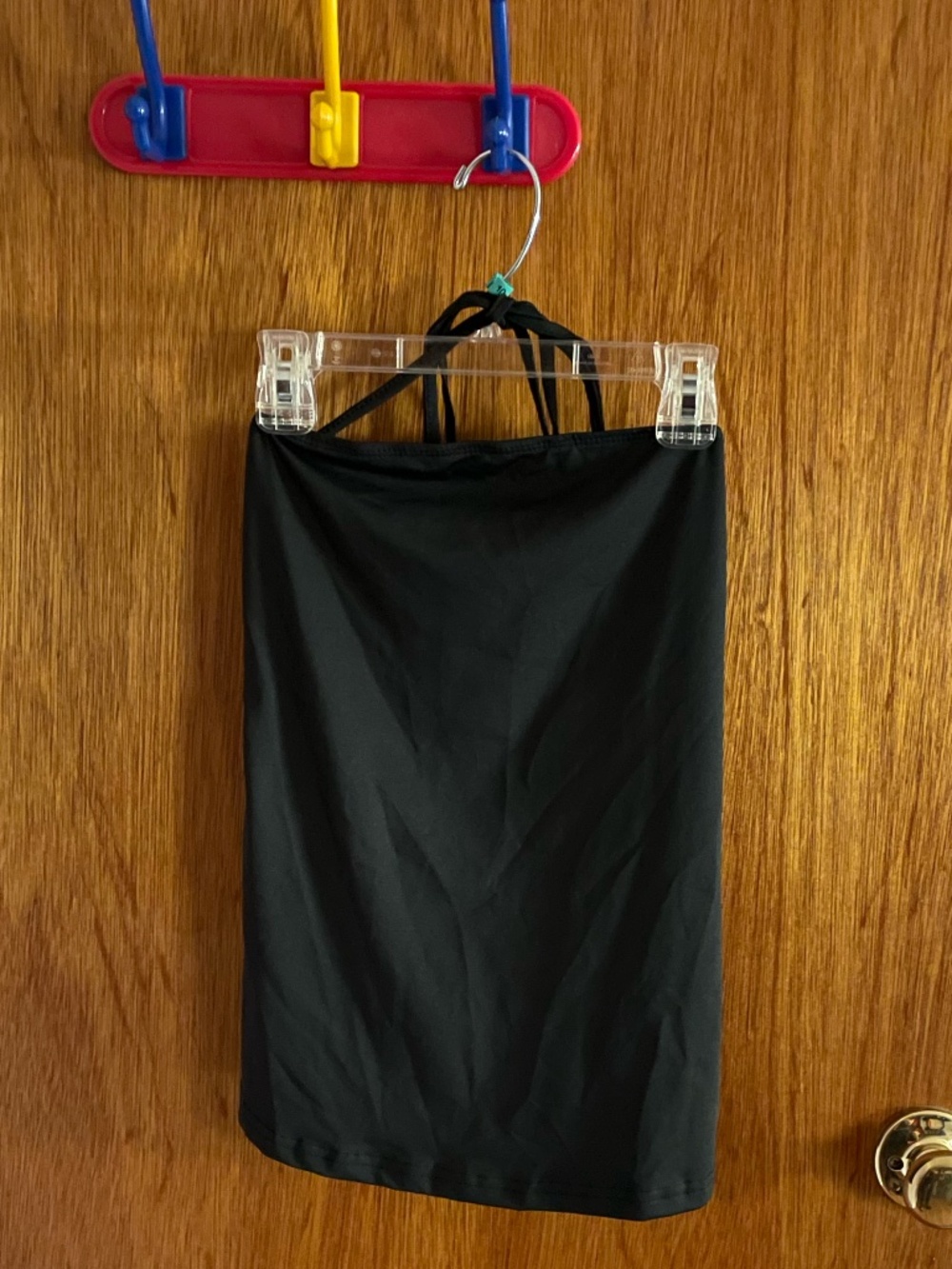 Shein black backless tube top